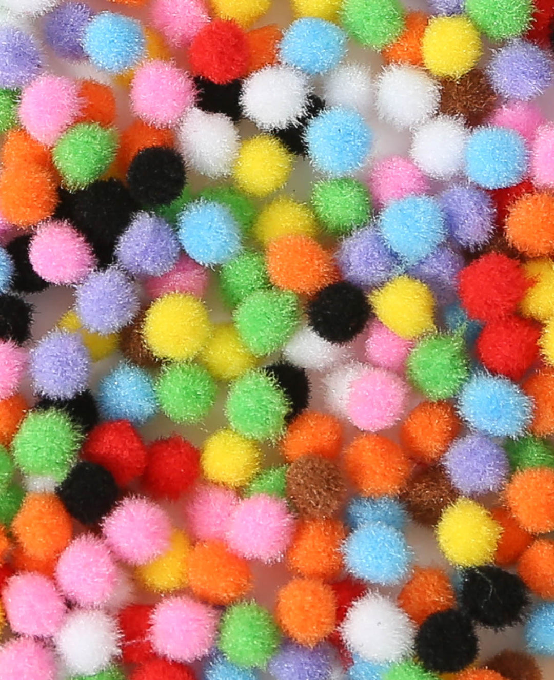 Pompons ø 7 mm, assortis