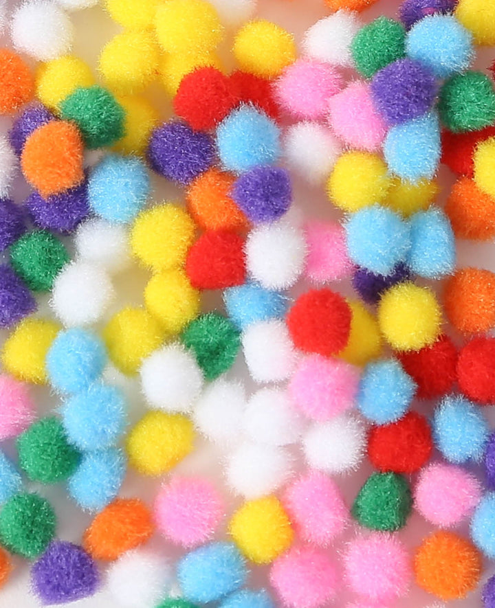 Pom-poms ø 10 mm, assorted