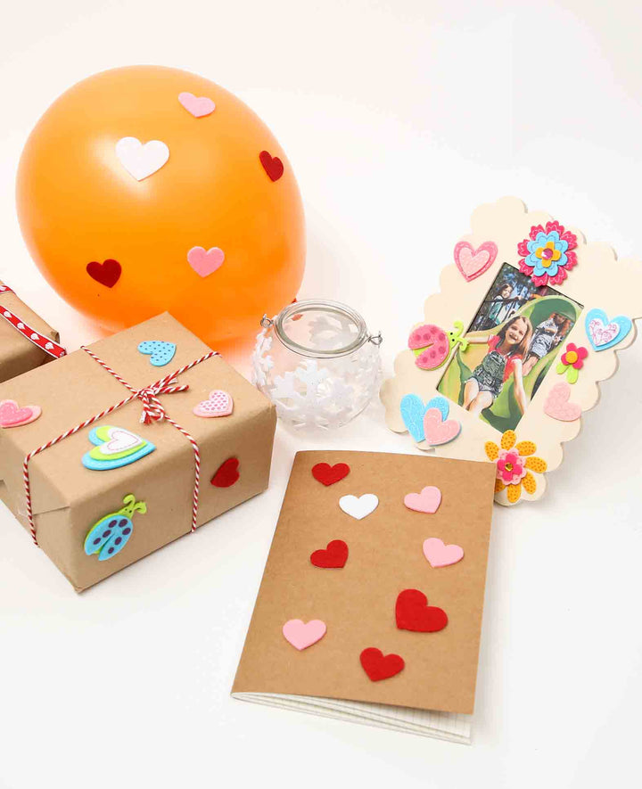 FILZI Alphabet, Filzsticker mit 3 D Optik, selbstklebend, 5 cm, 52 Stk.