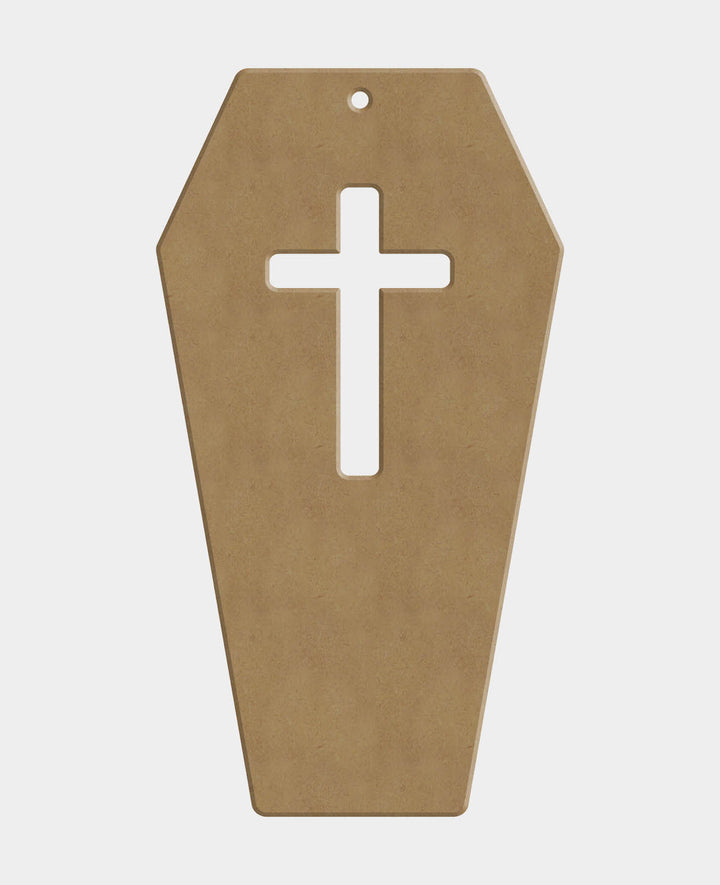 MDF-Deko Sarg, 10 x 0.6 x 18 cm, Braun, 1 Stk.
