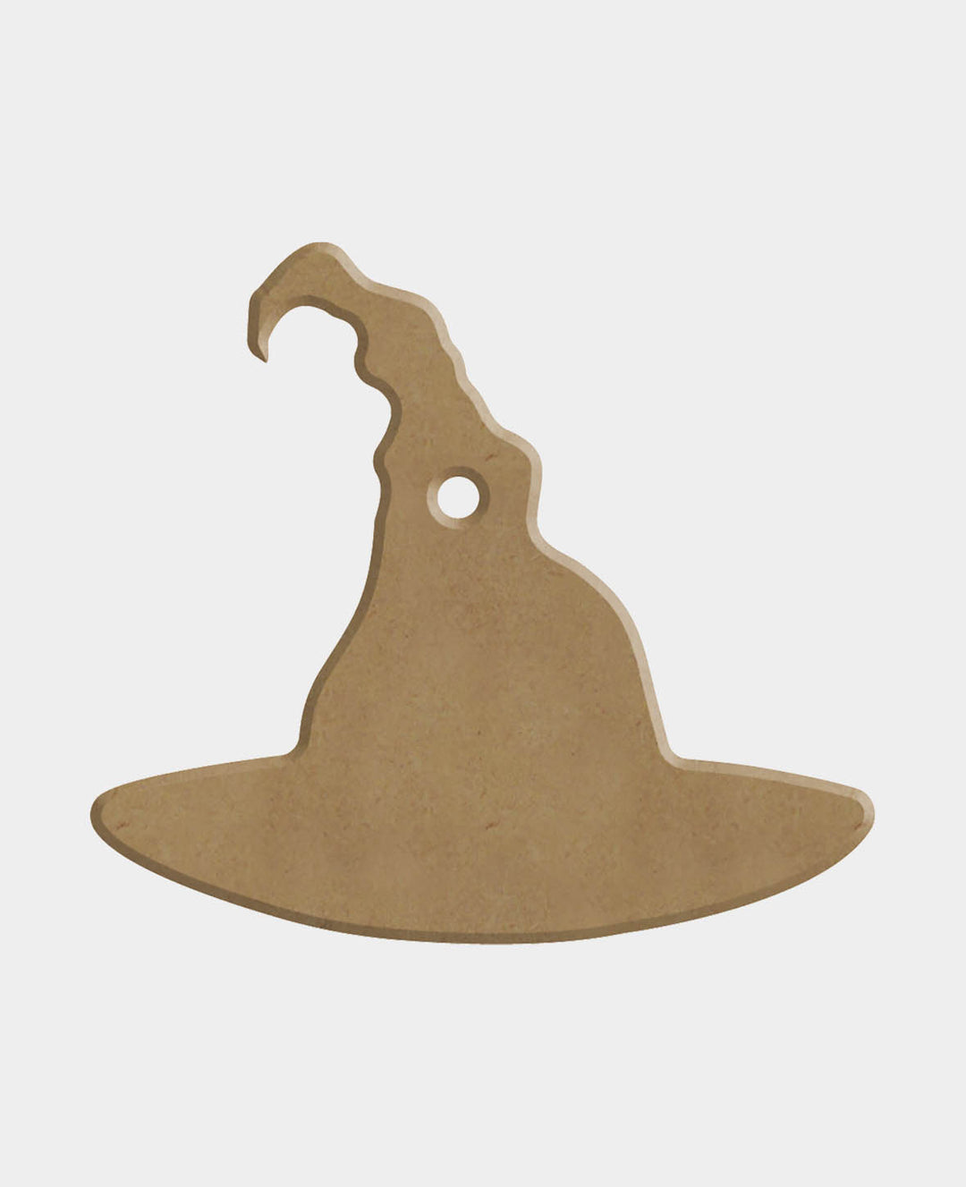 MDF-Deko Hexenhut, 8 x 0.6 x 7 cm, Braun, 1 Stk.