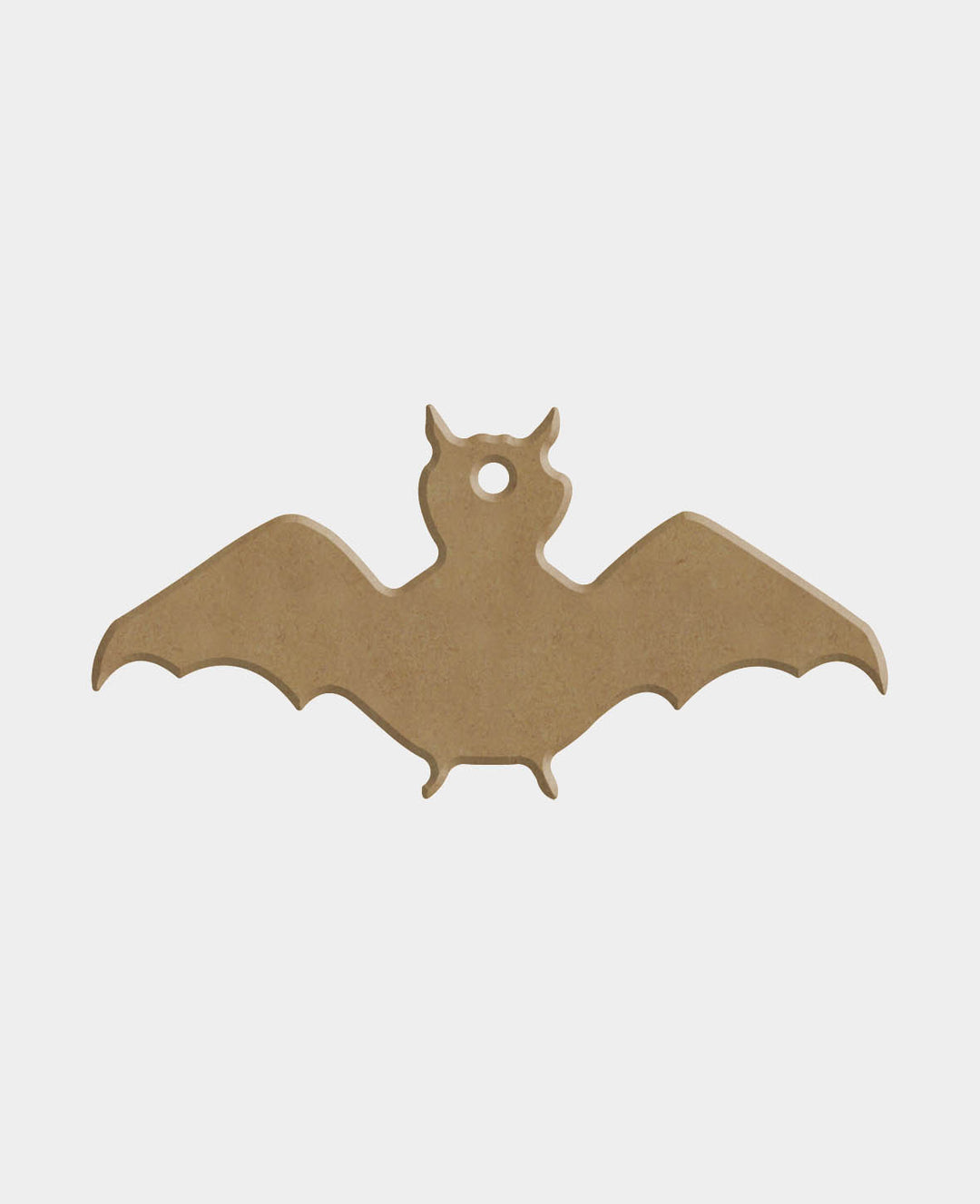 MDF-Deko Fledermaus, 10 x 0.6 x 5 cm, Braun, 1 Stk.