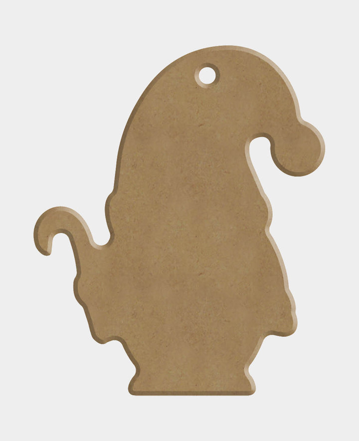 MDF-Deko Gnom, 7 x 0.5 x 8.4 cm, Braun, 1 Stk.