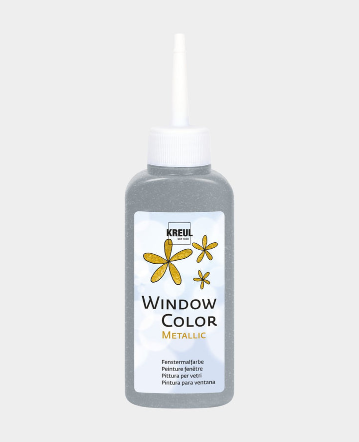 KREUL Window Color Metallic, Silver, 80 ml