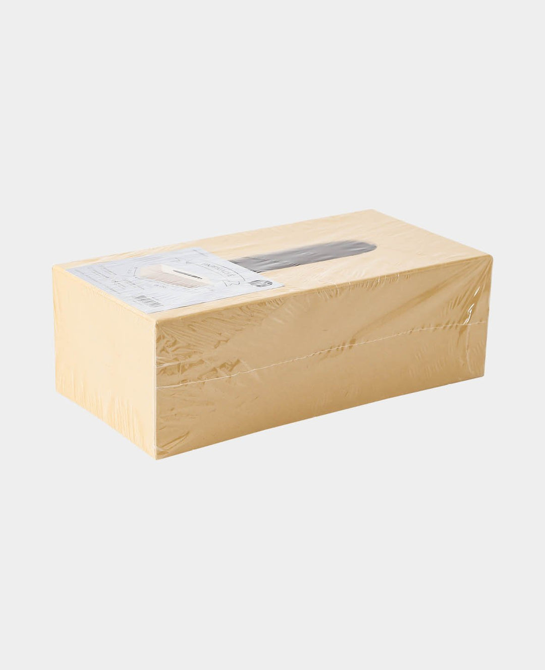 Boîte à mouchoirs en carton-pâte, marron, 24 x 8 x 12 cm