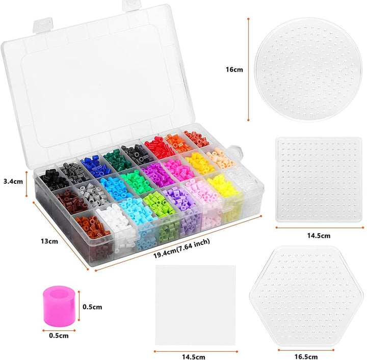 Kit de perles à repasser 5mm (4300 pièces) + accessoires, 45 p.