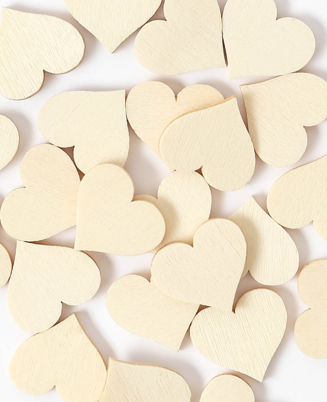 Scatter Hearts natural, 24 pcs.