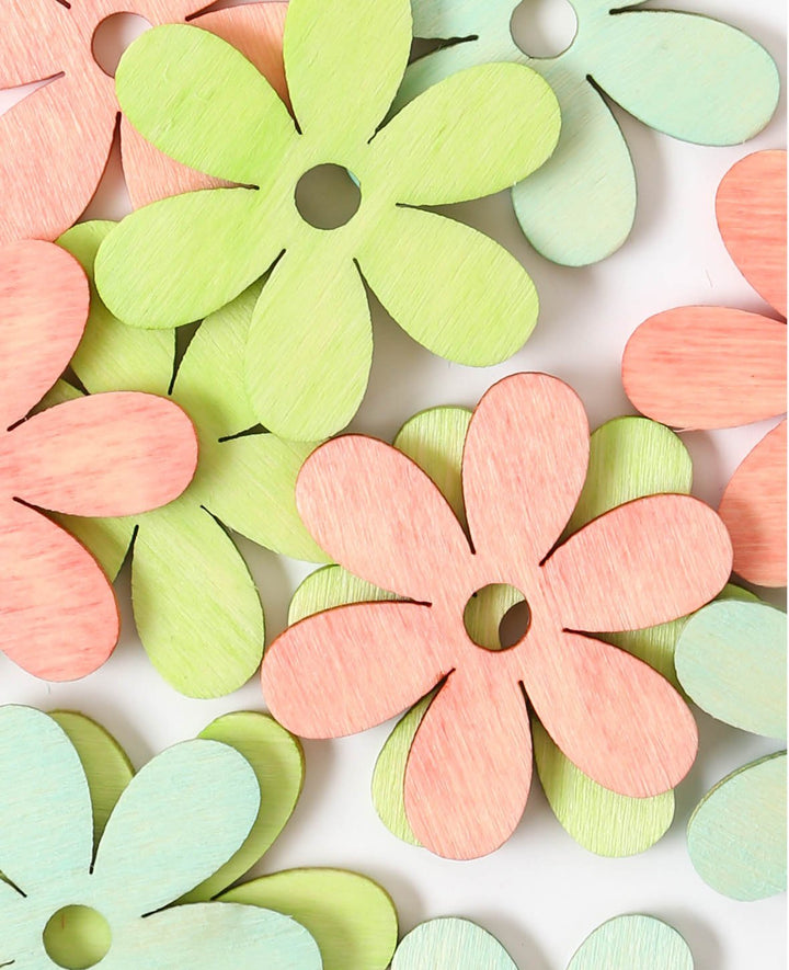 Streuteile Blume pastell, 12 Stk.