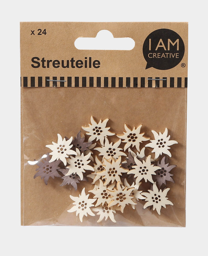 Décorations à parsemer Edelweiss, 24 pces