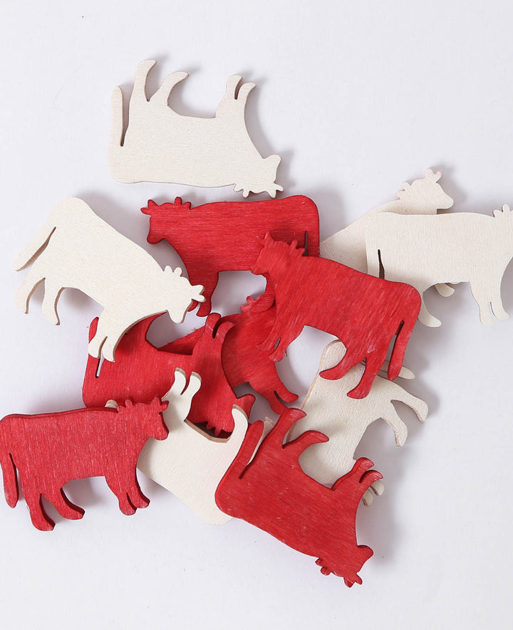 Décorations vaches, 12 pcs.