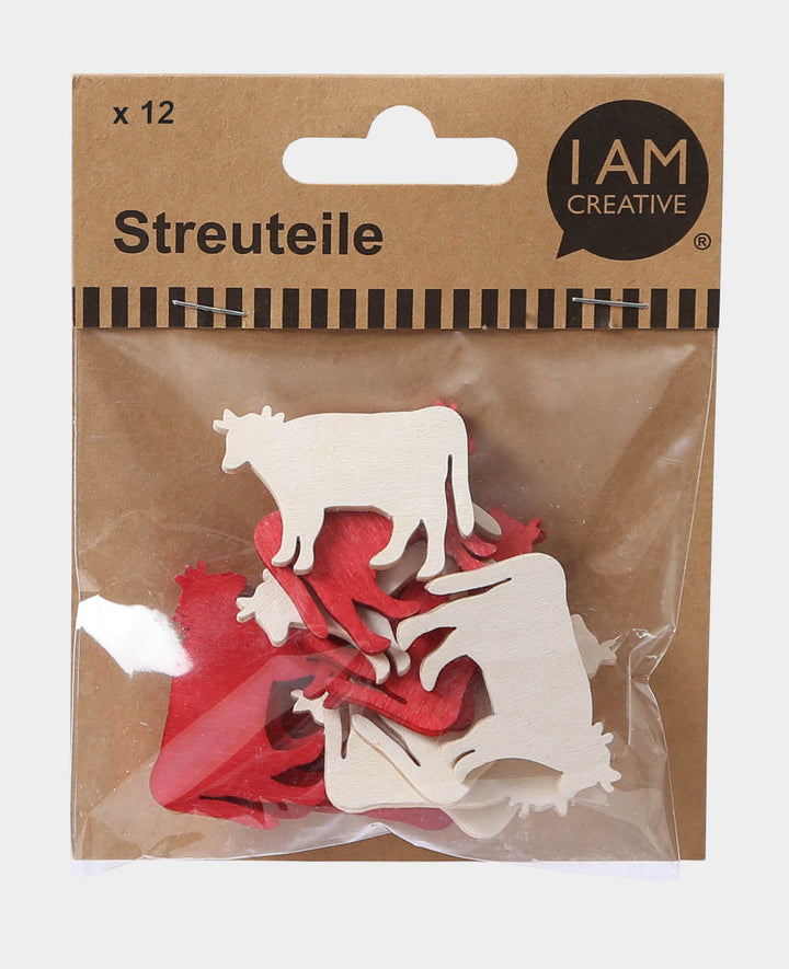 Décorations vaches, 12 pcs.