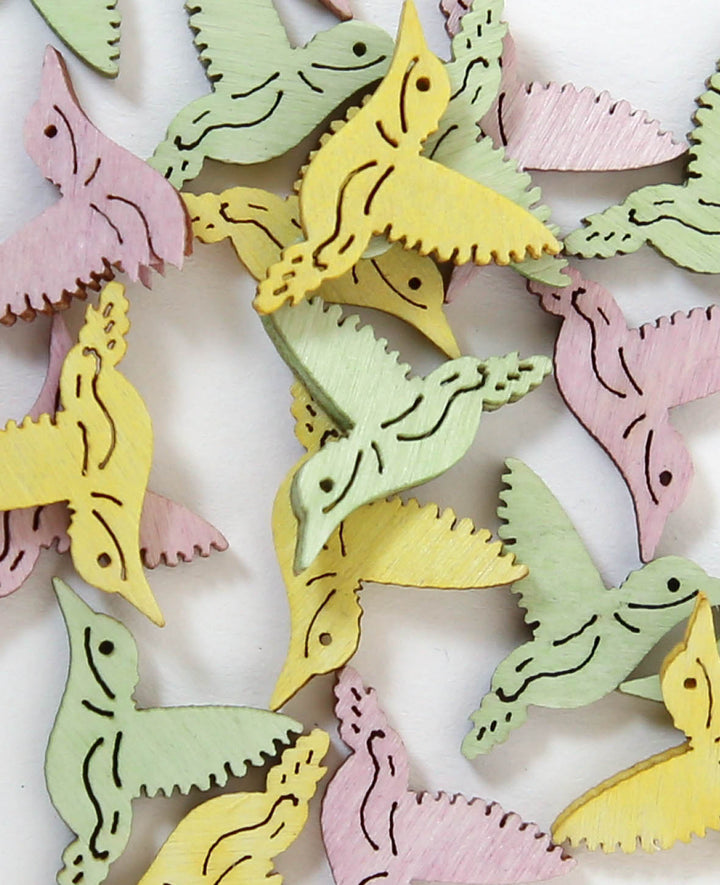 Décorations à parsemer Oiseau II, Couleur, 2 cm, 24 pces.