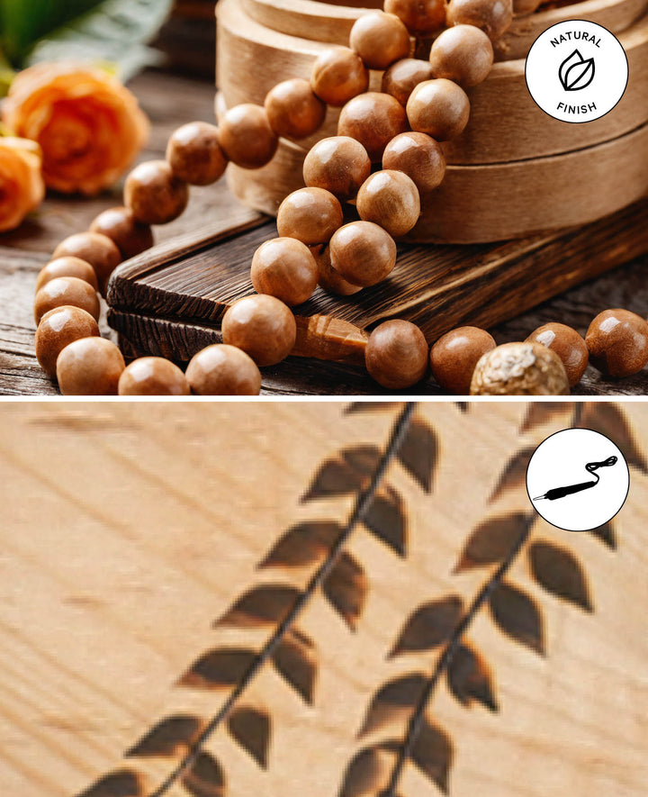 Wooden Balls, Ø 30 mm, Natural, 4 pcs.