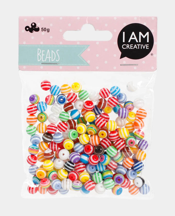 Mélange de perles pour enfants II Ø 8 mm multicolores, 50 g