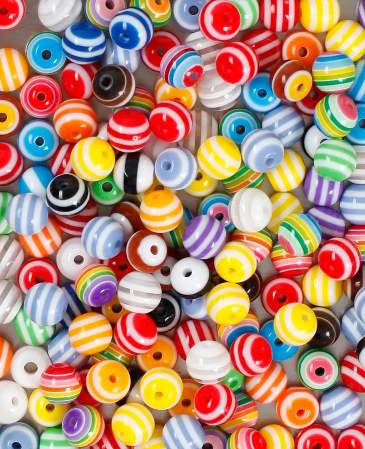 Mélange de perles pour enfants II Ø 8 mm multicolores, 50 g