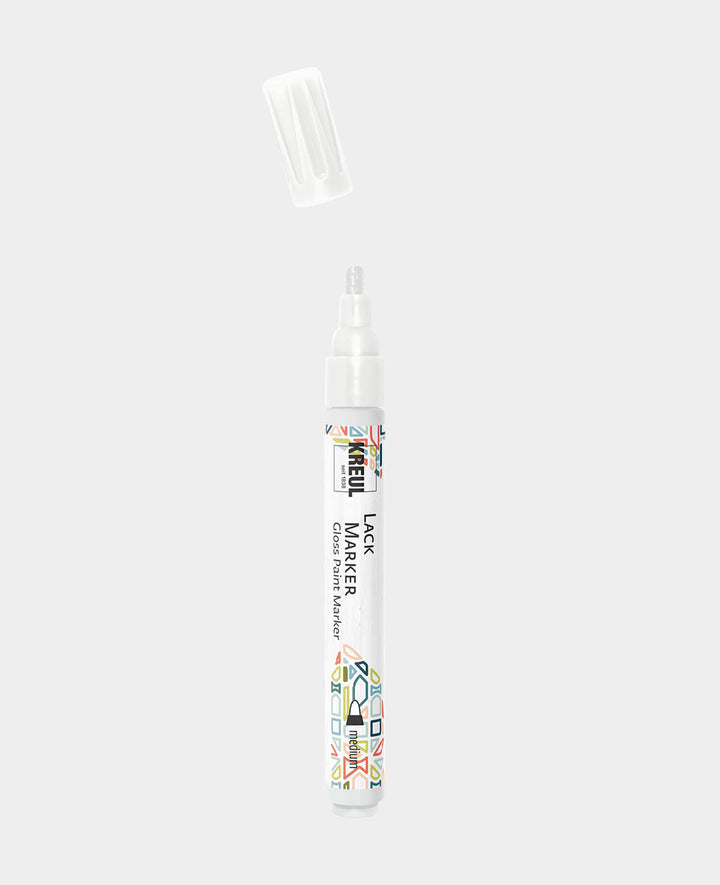 KREUL Marqueur laque medium Blanc 2-4 mm