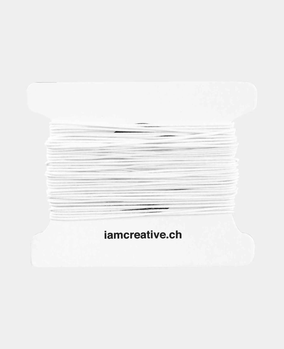 Ruban élastique pour bijoux, ø 1 mm x 10 m, élastique pour travaux manuels et créations de bijoux, blanc
