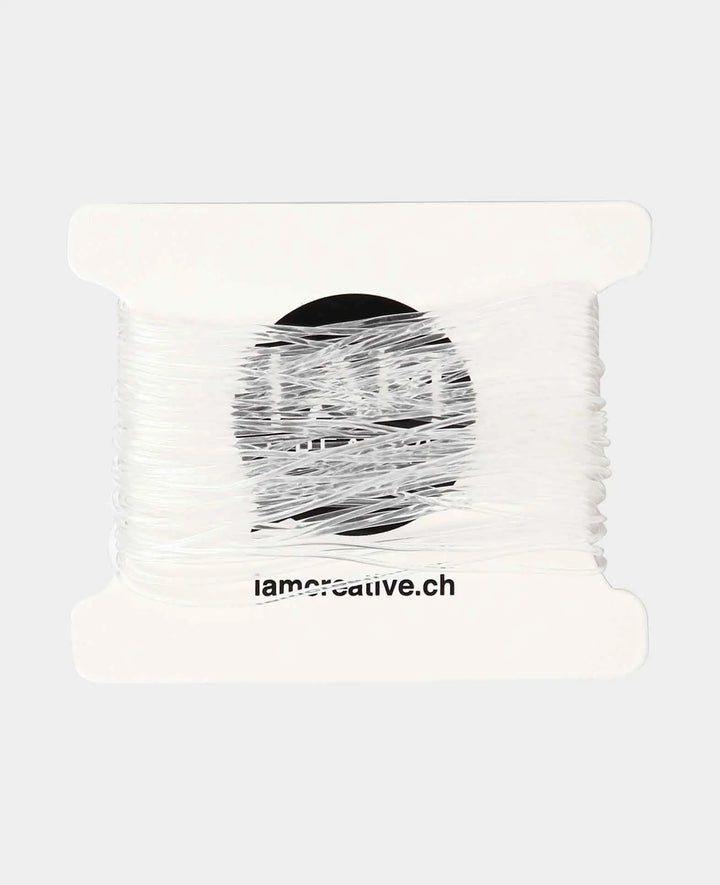Ruban décoratif élastique, ø 1 mm x 10 m, élastique pour travaux manuels et créations de bijoux, Transparent