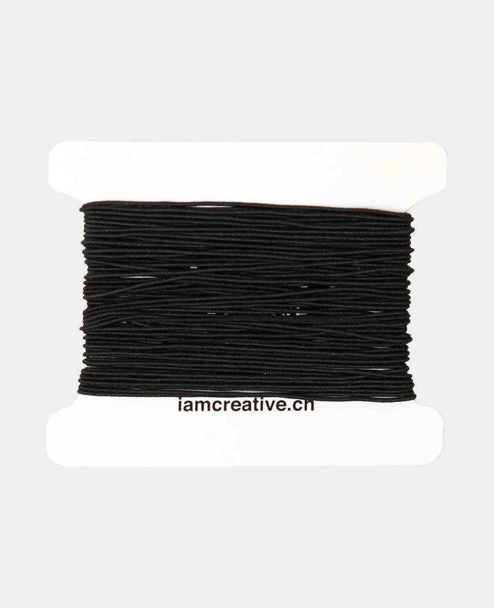 Fil élastique pour bijoux, ø 1 mm x 10 m, élastique pour travaux manuels et créations de bijoux, noir