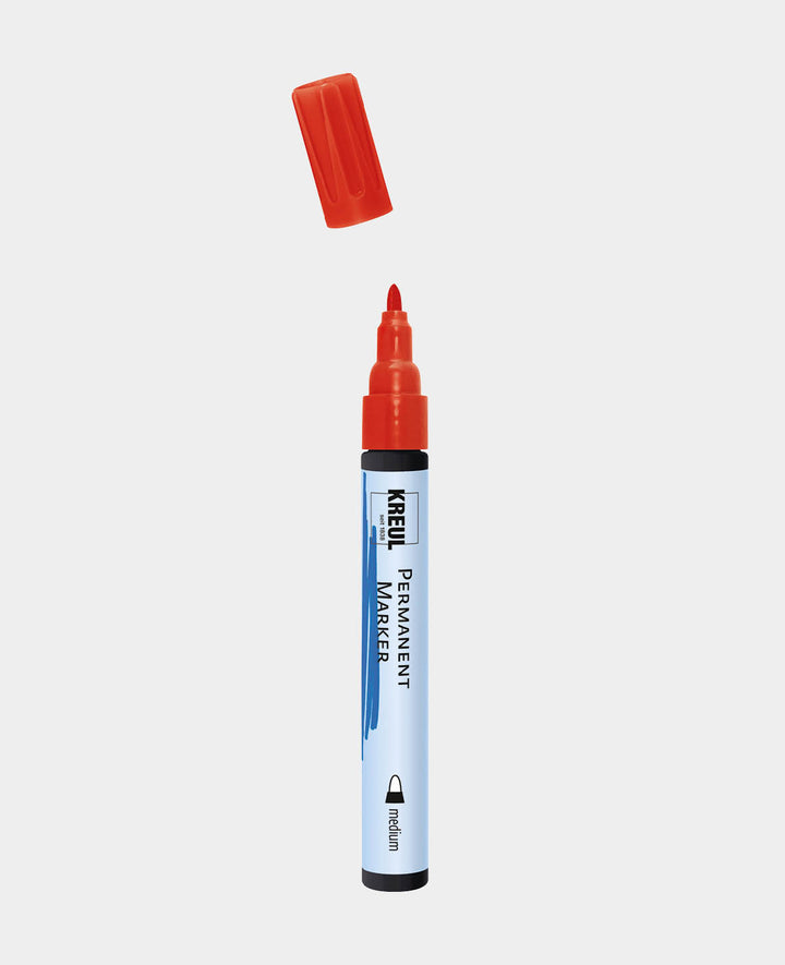 KREUL Permanentmarker, medium Rot, 5-3 mm