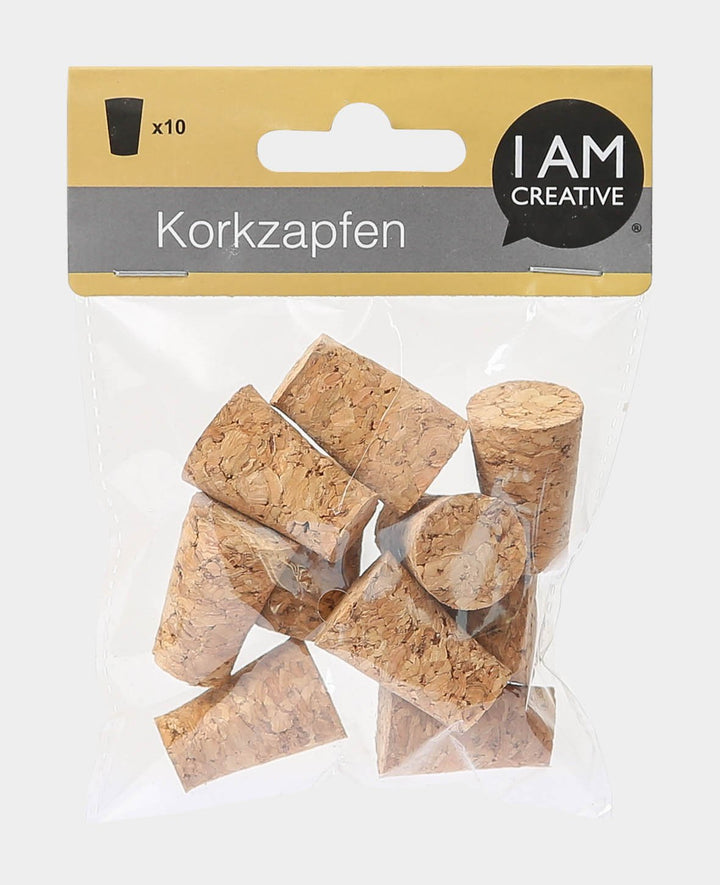 Cork Stopper, Brown, 2 x 1.4 x 3 cm, 10 pcs.