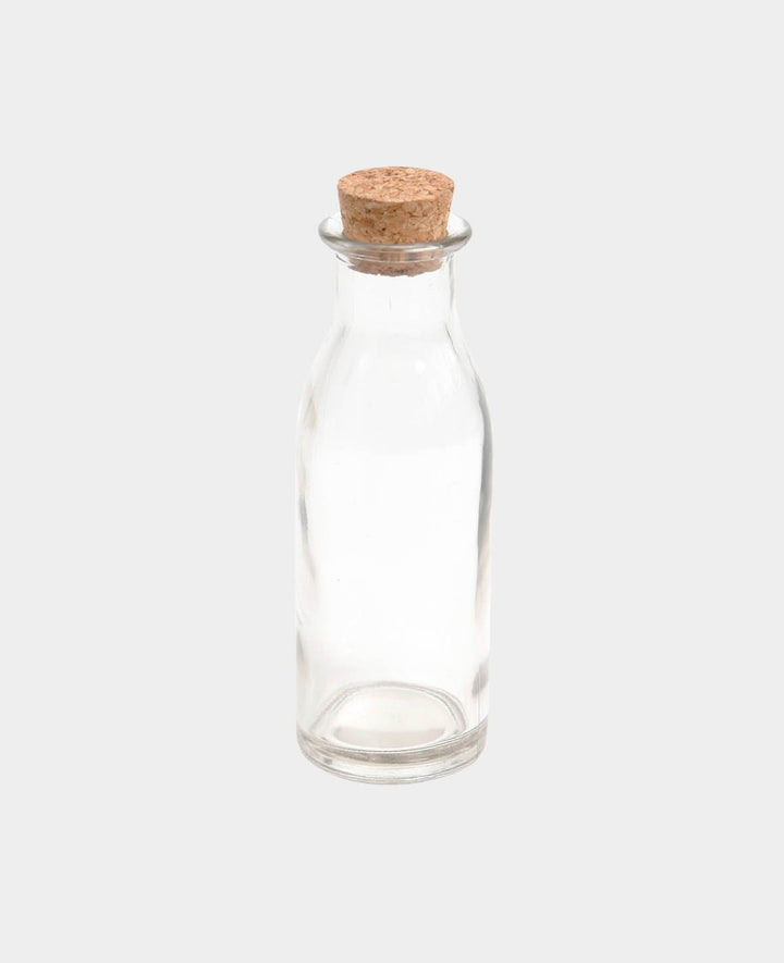 Glas mit Korkzapfen, ø 5.5 x 17.5 cm, 225 ml