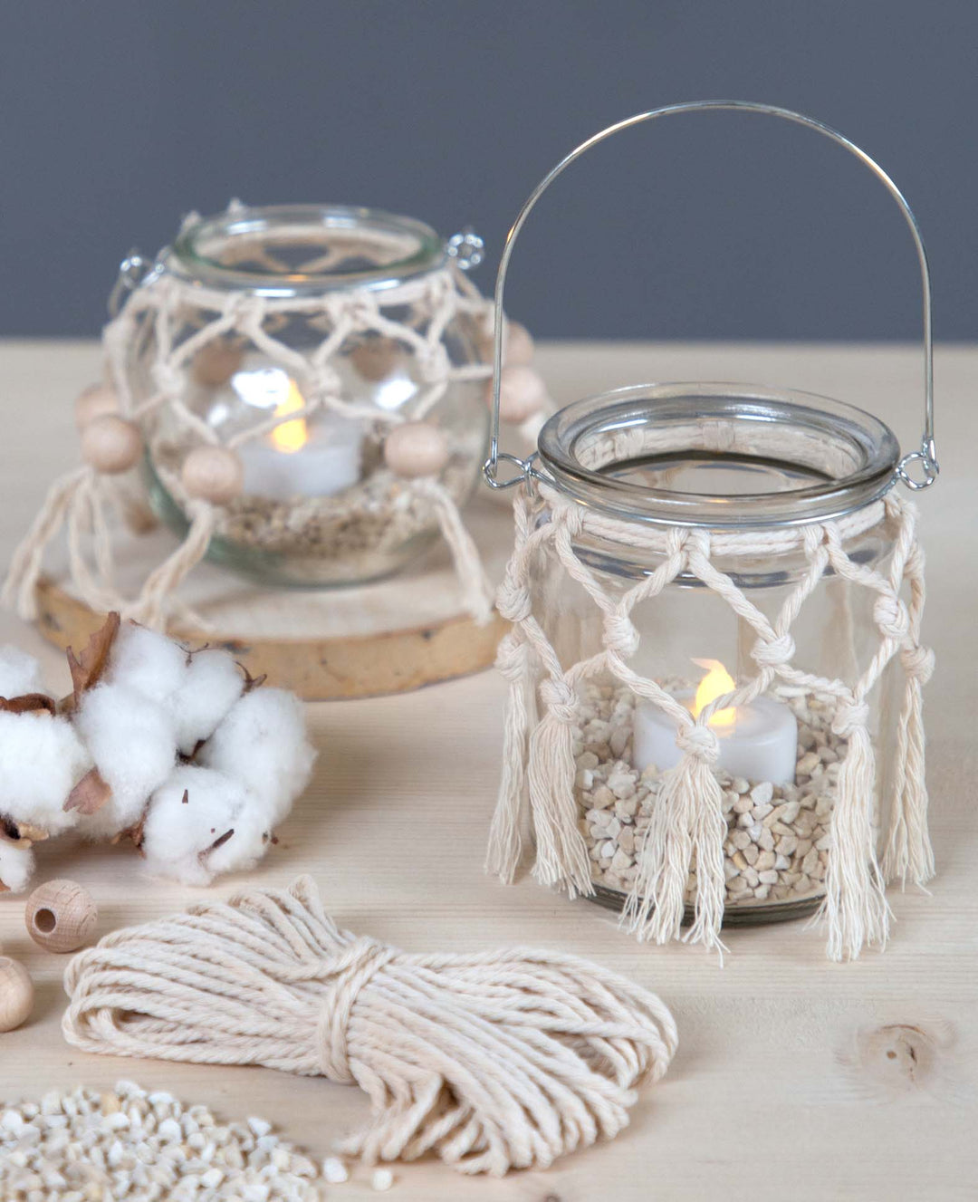 Tealight holder with handle, ø 7.3 x 6 cm, 1 pc.