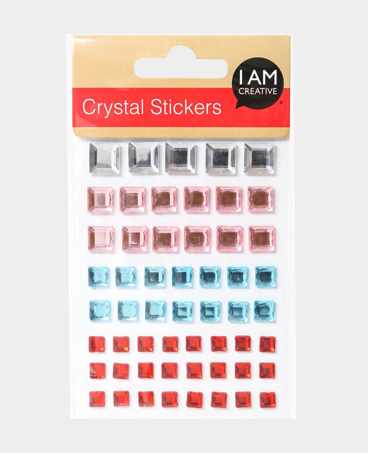 Set de stickers Crystal V, multicolore, env. 6-12 mm, 55 pièces