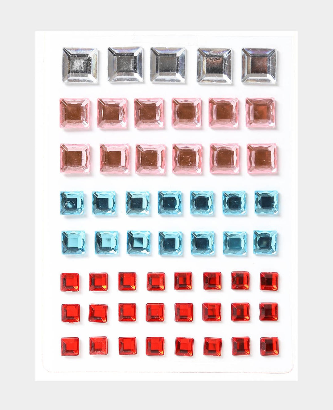 Set de stickers Crystal V, multicolore, env. 6-12 mm, 55 pièces