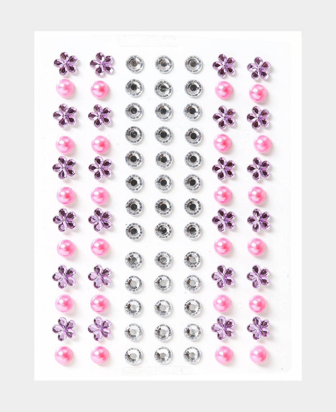Crystal Sticker Set IX, Bunt, ca. ø 6-8 mm, 84 Stk.