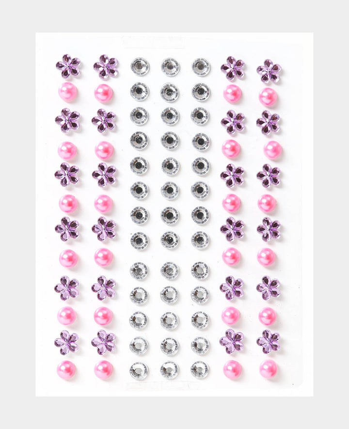 Crystal Sticker Set IX, Bunt, ca. ø 6-8 mm, 84 Stk.