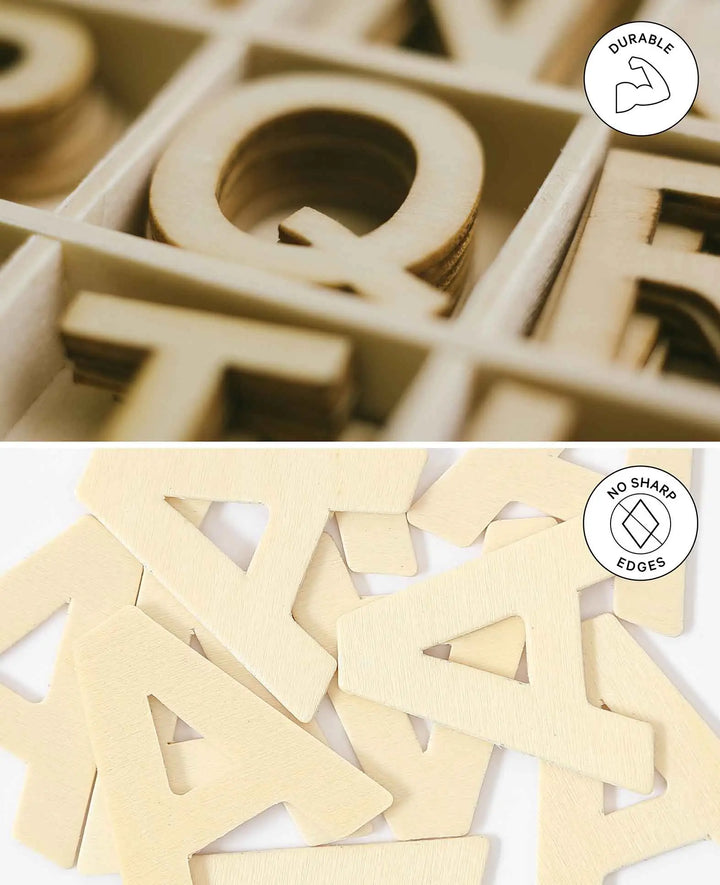 Lettre en bois W, 5,1 x 0,3 x 4 cm, marron, 1 pc