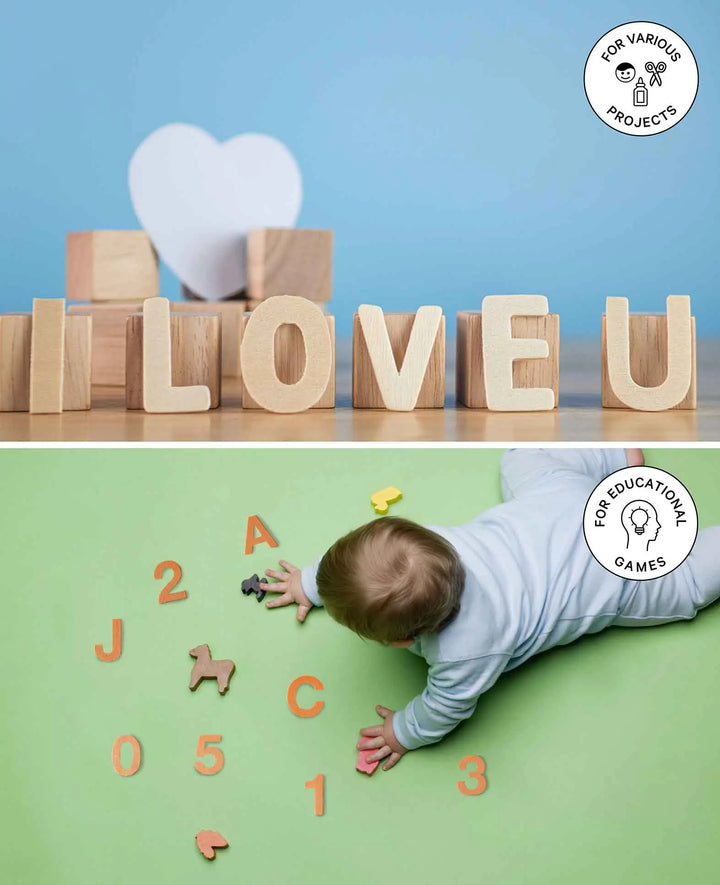 Holzzahl 9, ca. 2.8 x 0.3 x 4 cm, Zahl aus Sperrholz, Braun