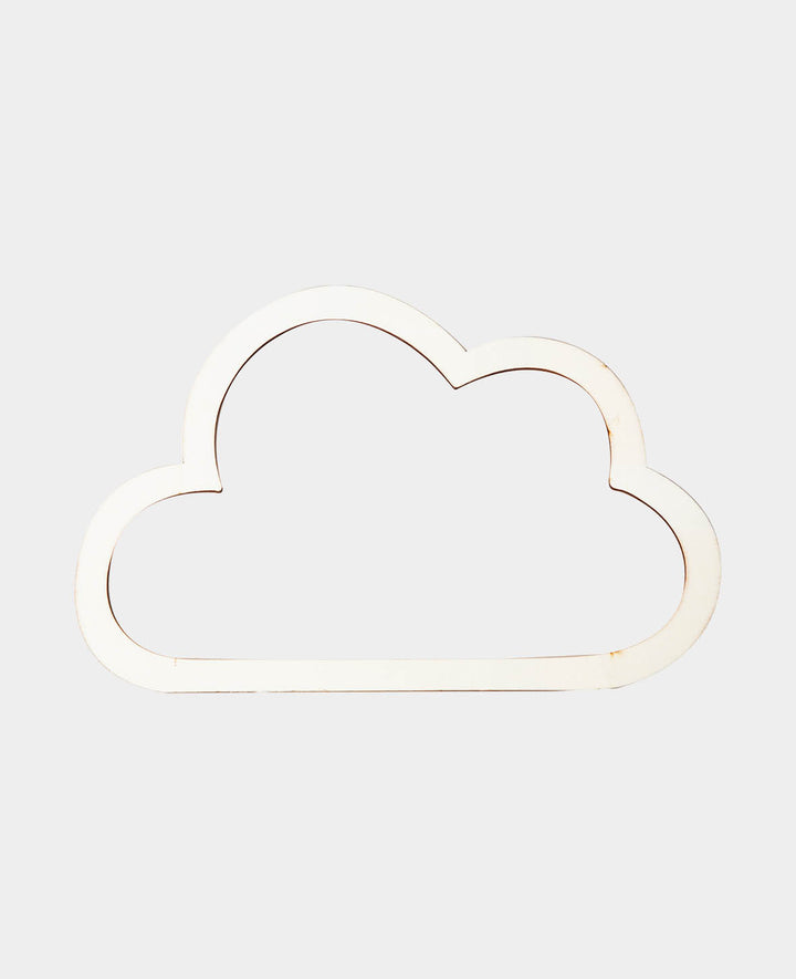 Nuage de bois, marron, env. 25 x 16 x 0.4 cm, 1 pc.