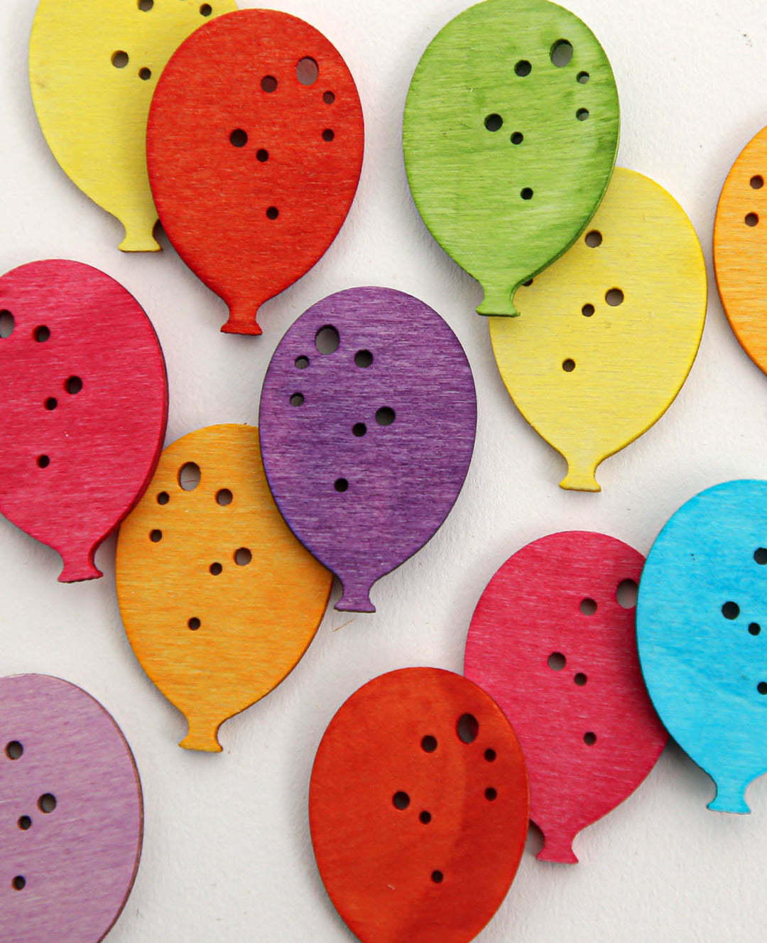 Pièces à parsemer Ballons, multicolore, env. 4 cm, 12 pces.