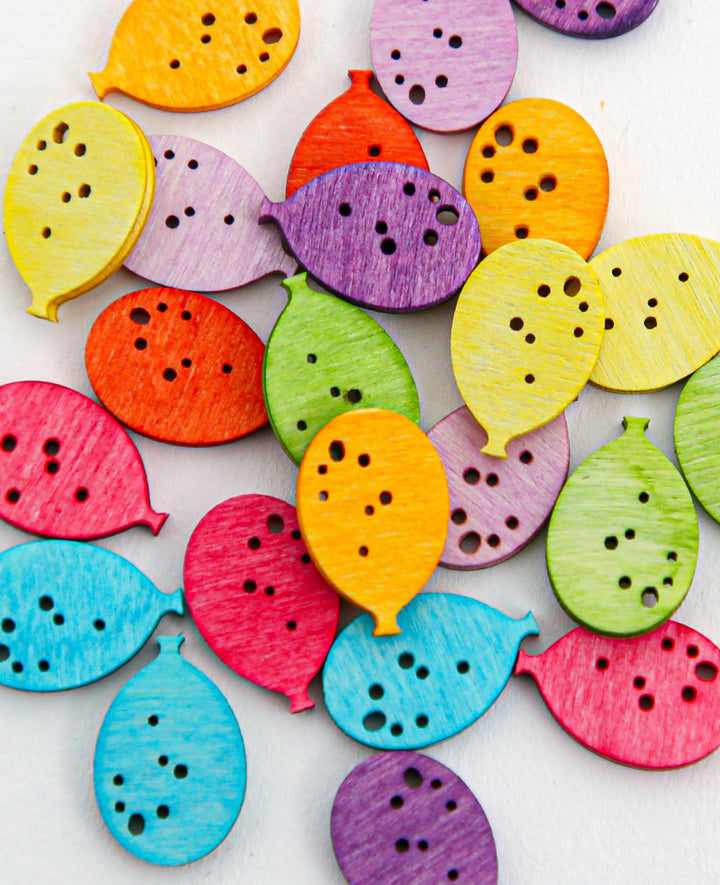 Balloon confetti, assorted colors, approx. 2 cm, 24 pcs.