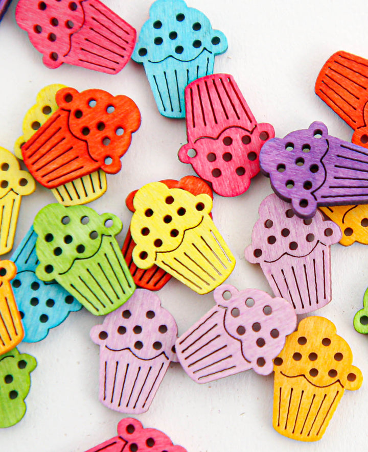 Muffin sprinkles, colorful, approx. 2 cm, 24 pcs.