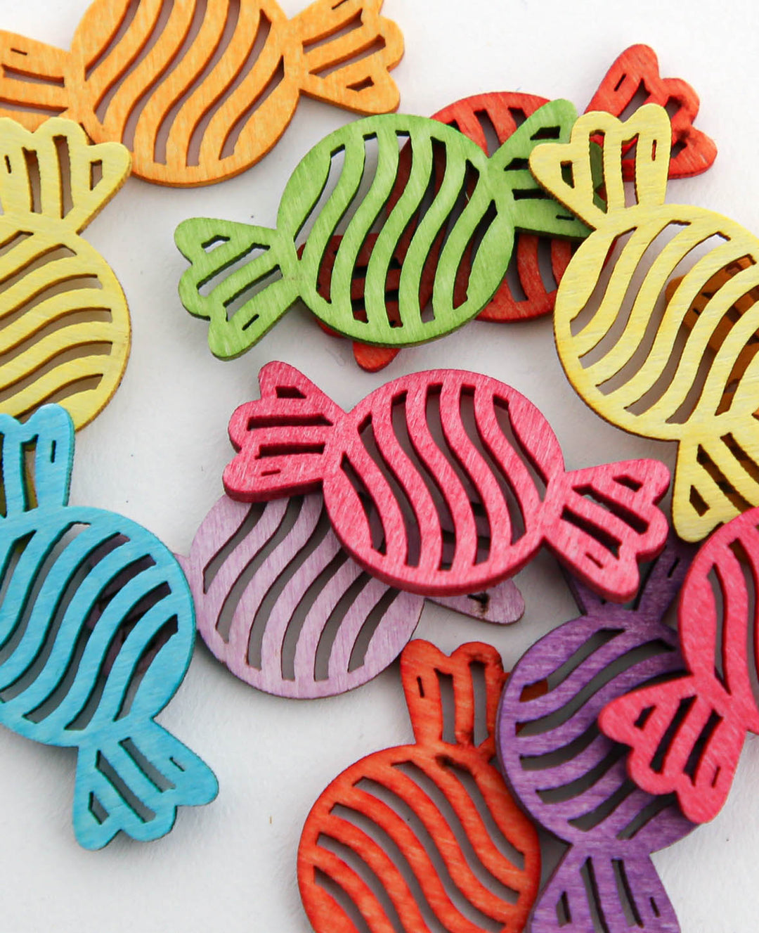 Candy sprinkles, multicolored, approx. 4 cm, 12 pcs.