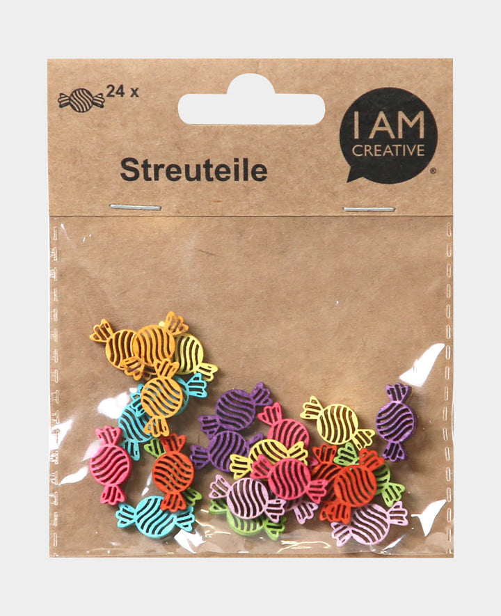 Bonbons décoratifs, multicolores, env. 2 cm, 24 pc.
