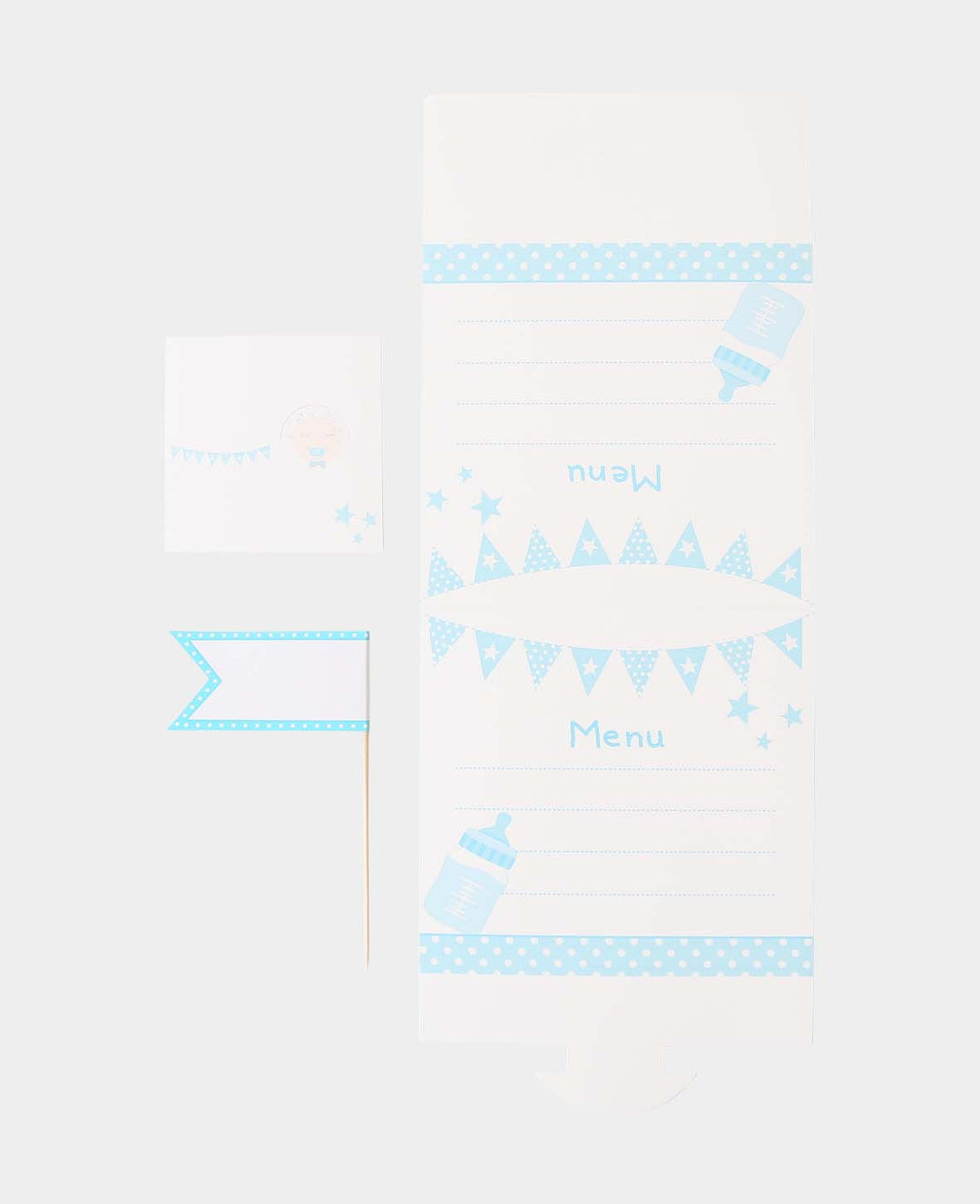 Baby Menu Card Set, Boy