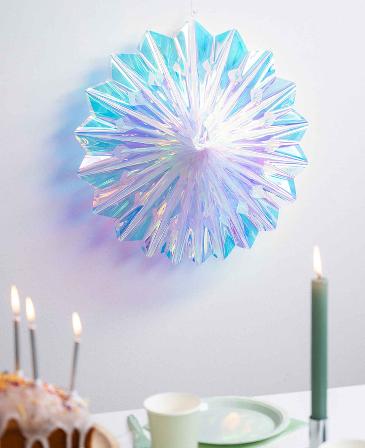 Iridescent/Rainbow Hanging Fan Decoration, ø 30.5 cm