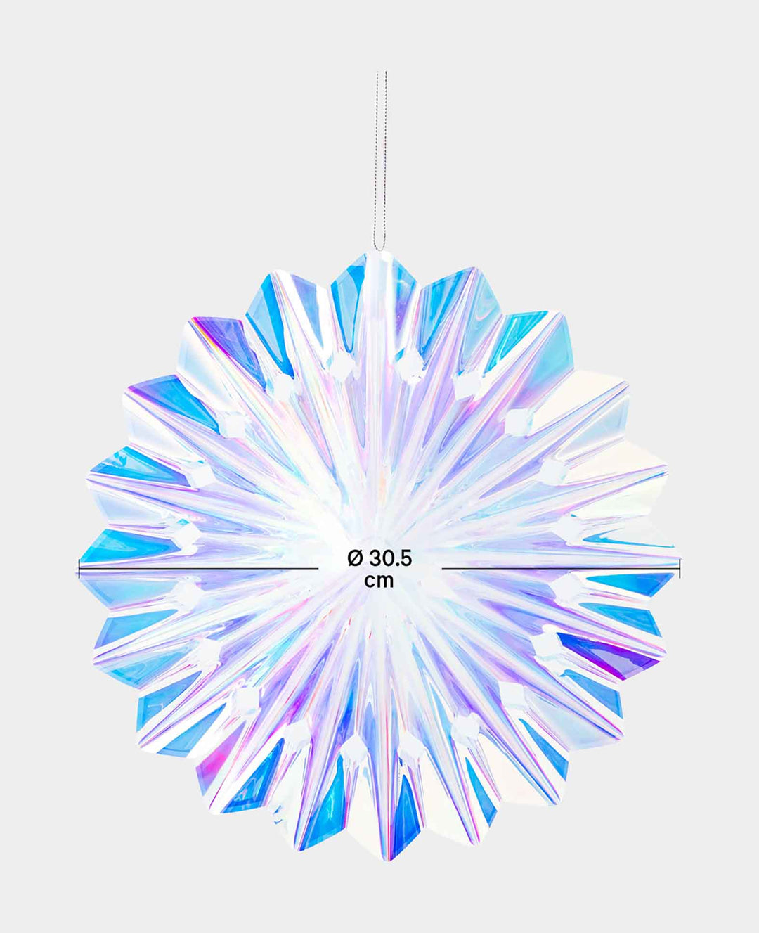 Iridescent/Rainbow Hanging Fan Decoration, ø 30.5 cm