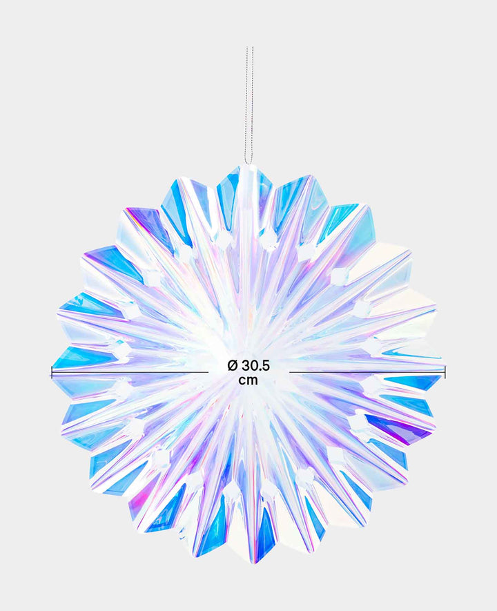 Iridescent/Rainbow Hanging Fan Decoration, ø 30.5 cm