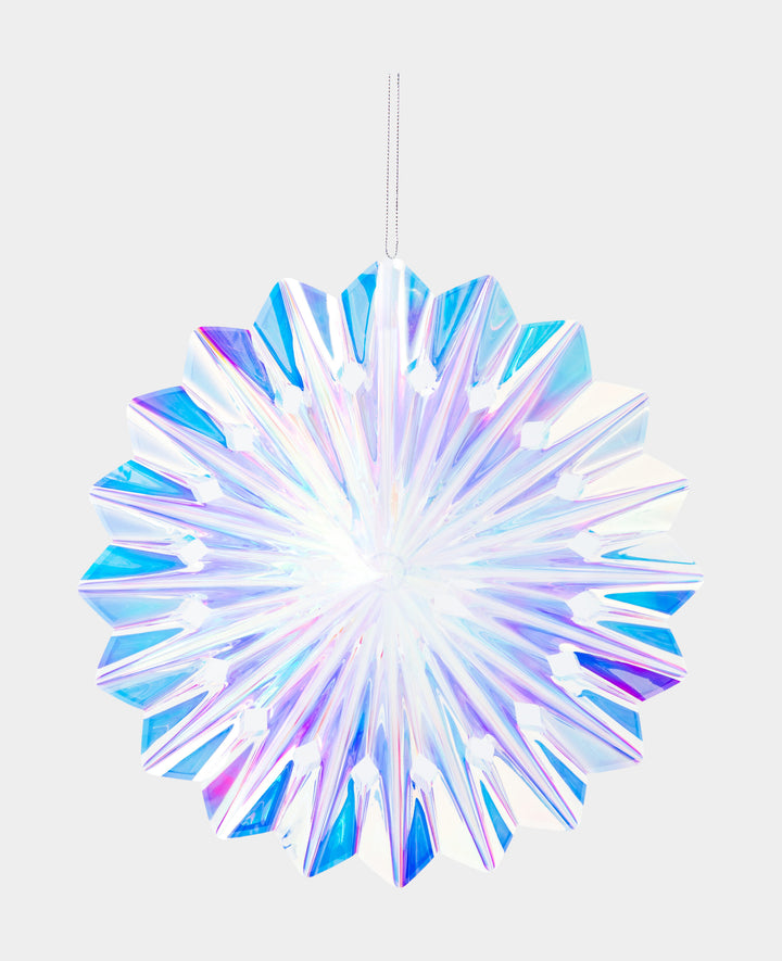 Decorative Hanging Fan, ideal for parties, weddings, birthdays and other festive occasions, iridescent/rainbow, ø 45 cm