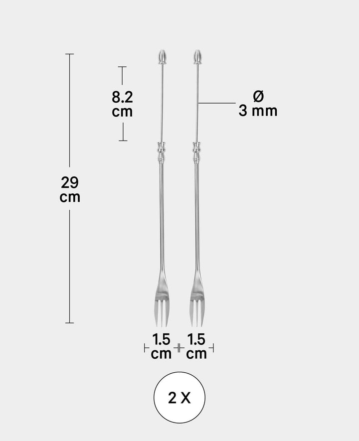 Fonduegabel 2er Set FIMO Zubehör, 29 cm