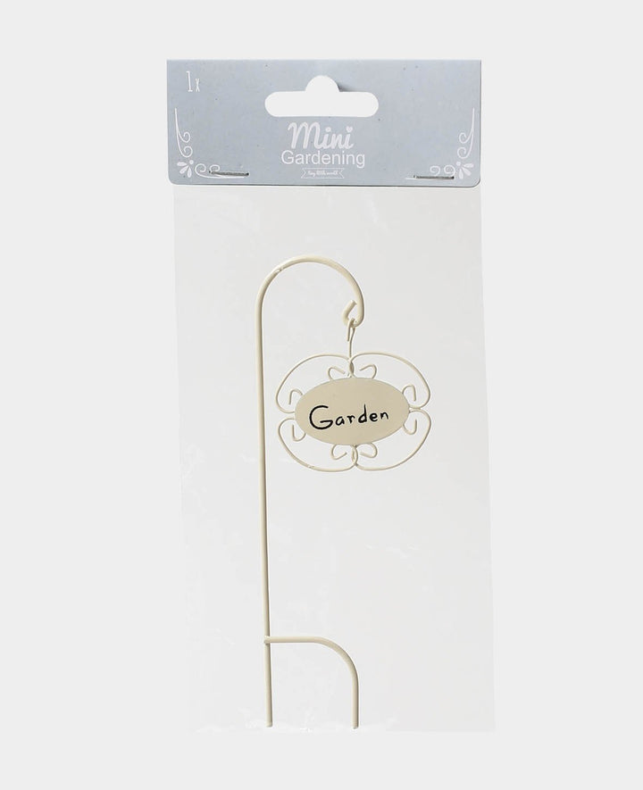 Plaque de jardin 15 cm, blanche