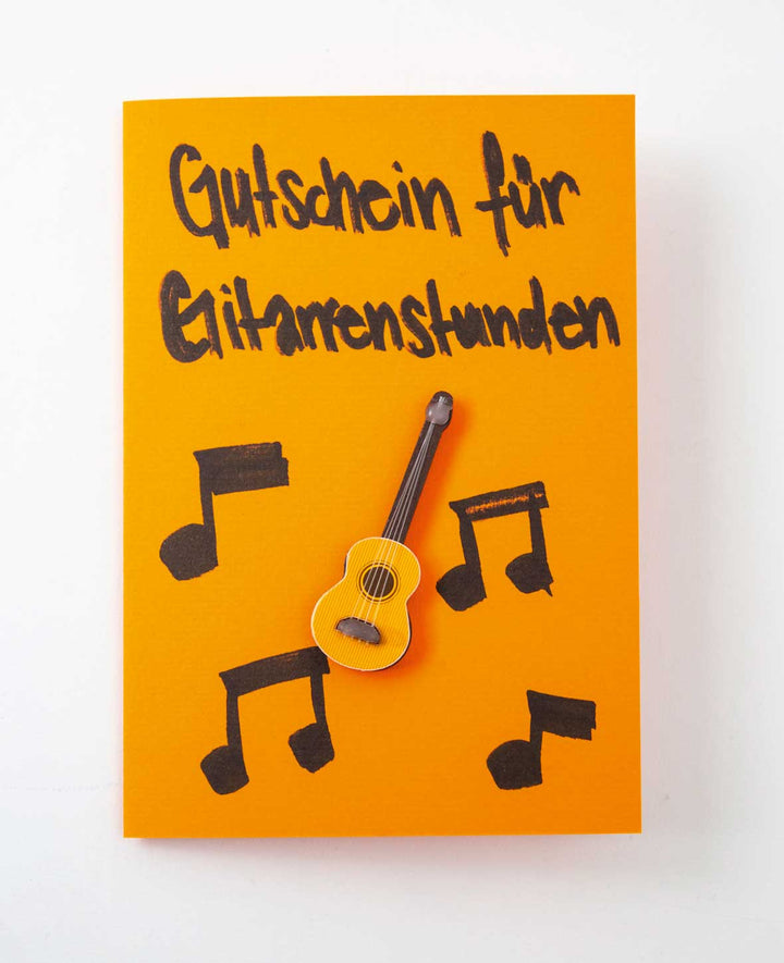 Miniatur Gitarre – Zum Basteln &amp; Spielen, 6.5 cm, 1 Stk.