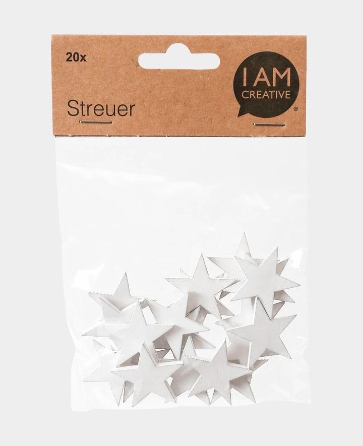 Wooden scatter stars, 20 pcs.