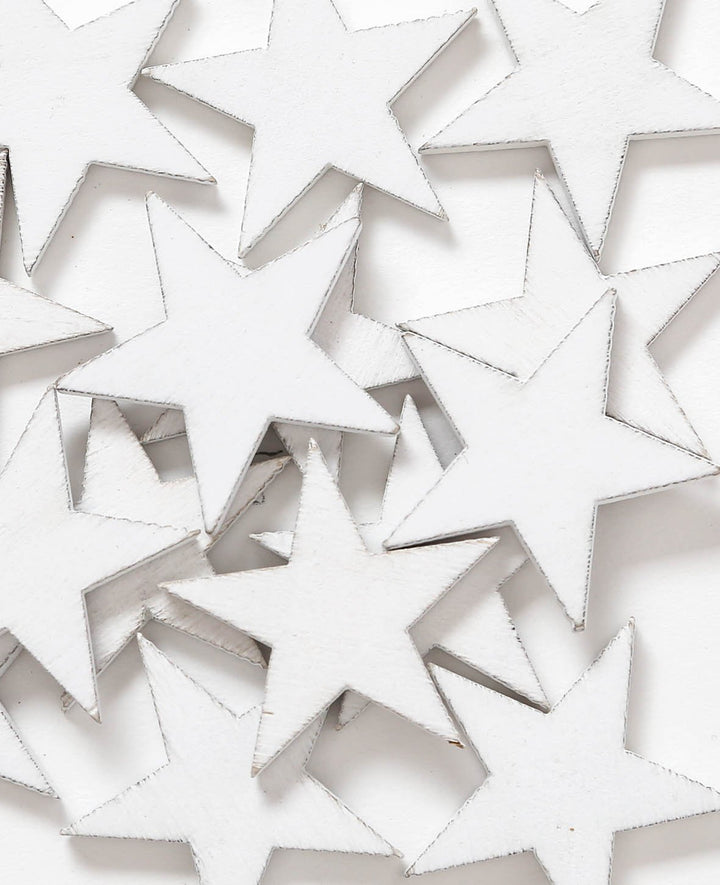 Wooden scatter stars, 20 pcs.