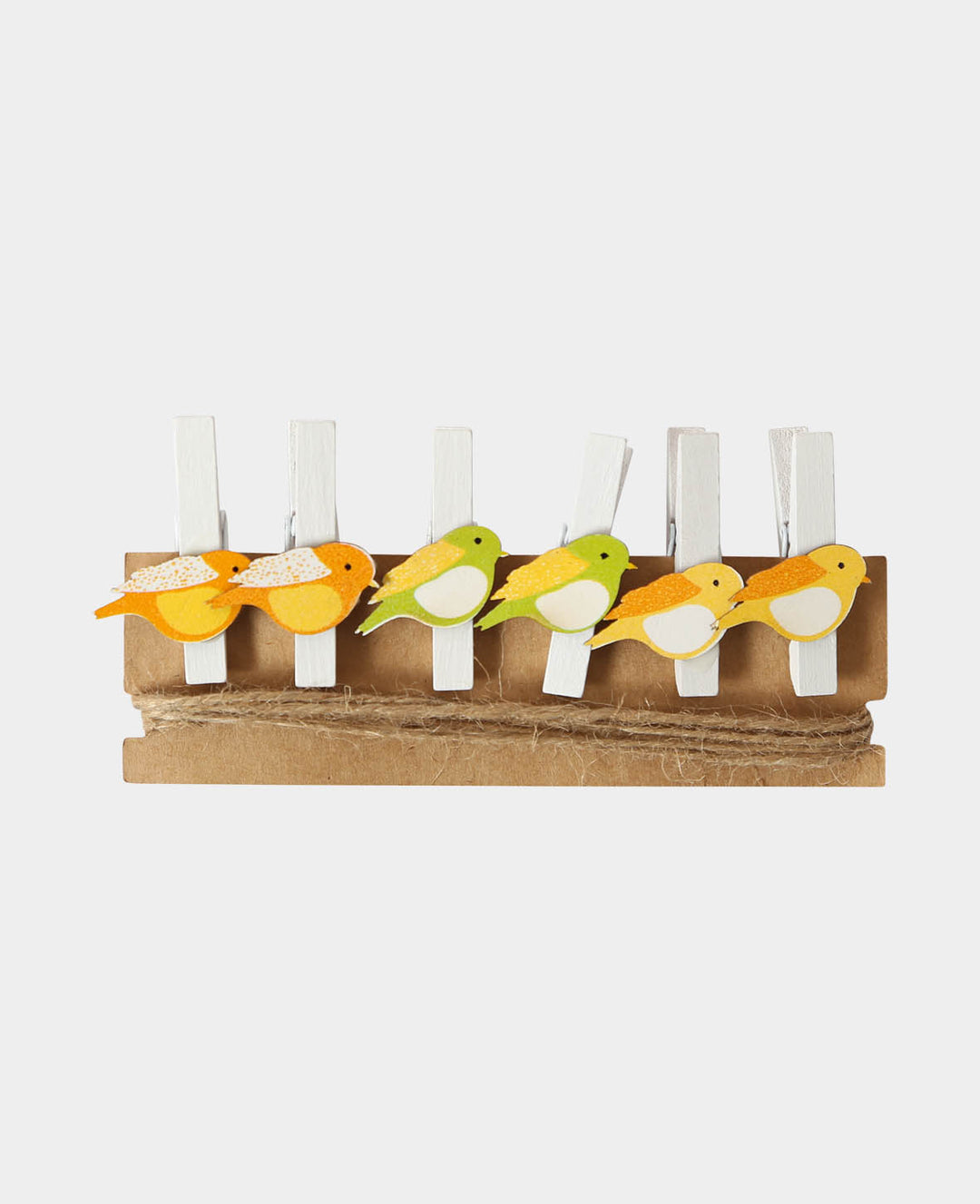 Wooden Peg Bird, 6 pcs.